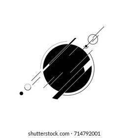 Abstract background decorative with black and white geometric shape, design element template for poster, wallpaper, backdrop, book cover, brochure, leaflet, vector illustration