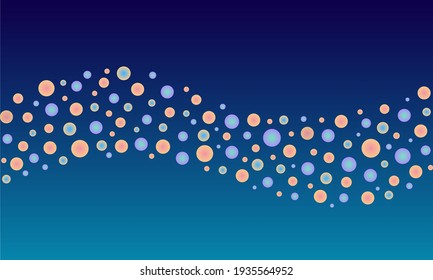Abstract background with decorative circle belt. Vector illustration EPS10