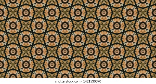Abstract background decorative islamic multicolor mosaic texture. Ornamental seamless pattern