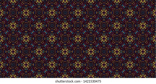 Abstract background decorative islamic multicolor mosaic texture. Ornamental seamless pattern