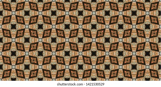 Abstract background decorative islamic multicolor mosaic texture. Ornamental seamless pattern