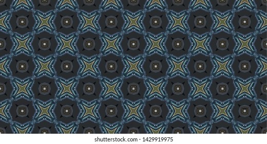 Abstract background decorative islamic multicolor mosaic texture. Ornamental seamless pattern