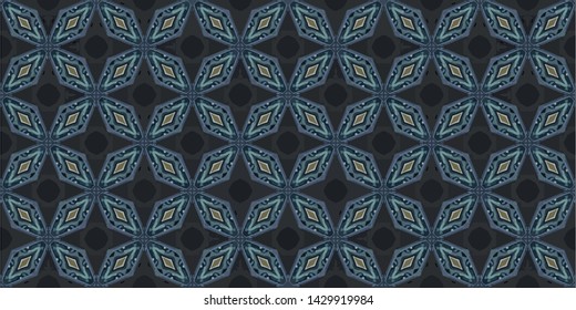 Abstract background decorative islamic multicolor mosaic texture. Ornamental seamless pattern
