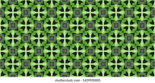 Abstract background decorative islamic multicolor mosaic texture. Ornamental seamless pattern