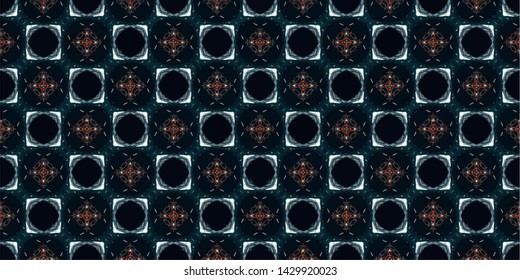 Abstract background decorative islamic multicolor mosaic texture. Ornamental seamless pattern