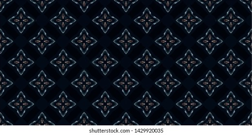 Abstract background decorative islamic multicolor mosaic texture. Ornamental seamless pattern