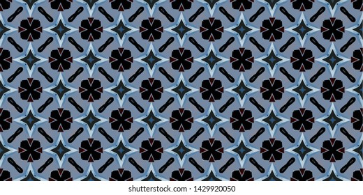Abstract background decorative islamic multicolor mosaic texture. Ornamental seamless pattern