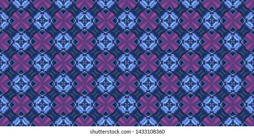 Abstract background decorative islamic multicolor mosaic texture. Ornamental seamless pattern