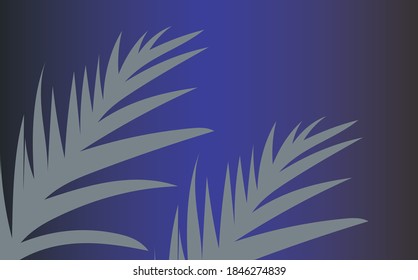 Abstract background with decorative leaves