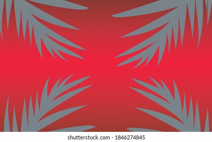 Fondo abstracto con hojas decorativas