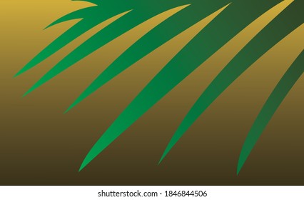 Abstract background with decorative leaves