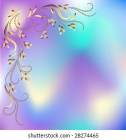 Abstract background with decorative ornament