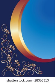 Abstract background with decorative ornament