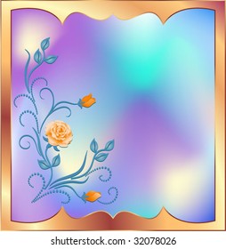 Abstract background with decorative ornament
