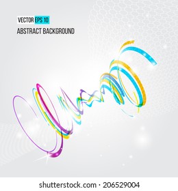 Abstract background with decorative swirl design