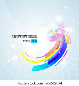 Abstract background with a decorative swirl design