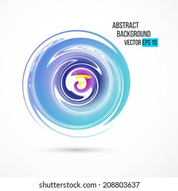 Abstract background with a decorative swirl design