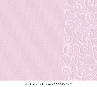 Abstract background with decorative vignettes lines. Vector illustration. Space for text.