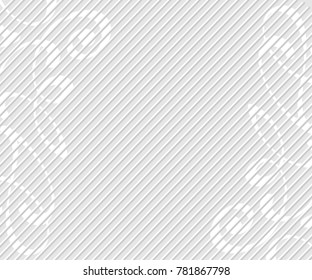Abstract background with decorative vignettes lines. Vector illustration. Space for text.Gray on white .