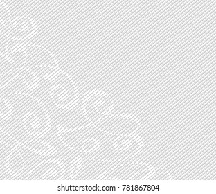 Abstract background with decorative vignettes lines. Vector illustration. Space for text.Gray on white .