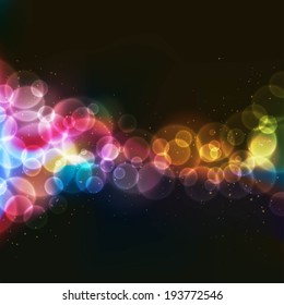 Fondo Abstractas con círculos bokeh desenfocados