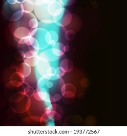 Abstract background with defocused bokeh circles