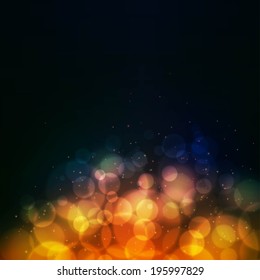 Abstract background with defocused bokeh circles