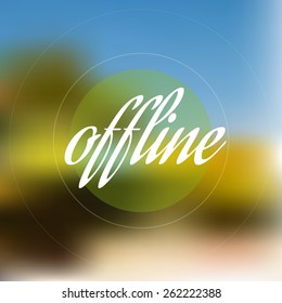 Abstract background, defocused lights, vacation offline