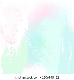 Abstract background of delicate pastel colors. Stains, brush strokes, dots of pastel blue, pink and green colors.