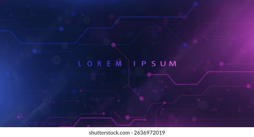 Abstract background depicting network structure and artificial intelligence. Ideal for blockchain, big data and digital technologies.