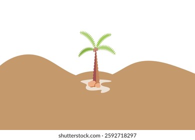 abstract background desert with trees