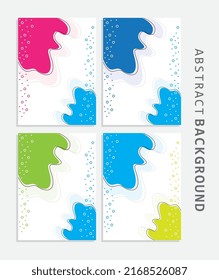 Diseño de fondo abstracto, fondo multicolor hermoso, vector creativo