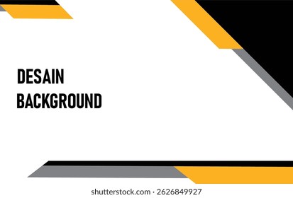 Abstract Background Design black and orange and grey on gradient white background. can be used for banner, poster and billboard.