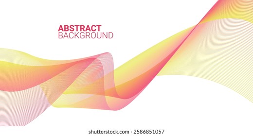 Abstract background design with blend line colors