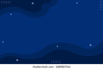 abstract background design in blue color. designs for business templates, websites and banners. Abstract decoration Vector illustration. dark blue background