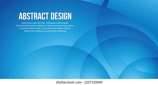 Abstract background design with blue color concept