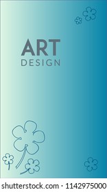 Abstract background design. Blue halftone gradients. Future geometric patterns. Colorful gradients minimalist vector. Soft gradients. Elegant modern cover design. Dynamic art vector.