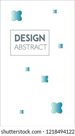 Abstract background design. Blue halftone gradients. Future geometric patterns. Colorful gradients minimalist vector. Soft gradients. Elegant modern cover design. Dynamic art vector.