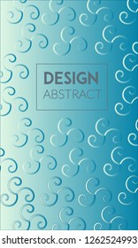 Abstract background design. Blue halftone gradients. Future geometric patterns. Colorful gradients minimalist vector. Soft gradients. Elegant modern cover design. Dynamic art vector.