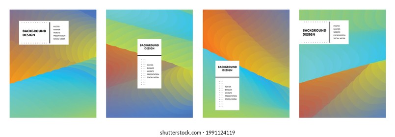 abstract background design with blue orange combination color
