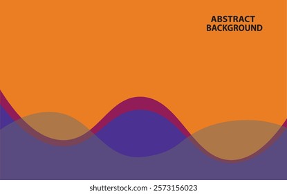 Abstract Background Design with Blue and Orange Colour