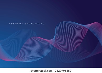 Abstract background design with blue and pink or purple line pattern. 