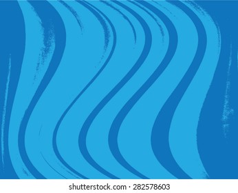 Abstract background design, blue waves, vector illustration.
