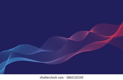 Abstract background design . blurred light curved lines background. Colorful geometric background. Liquid color background design. Dark purple abstract geometrical template with blend shapes.