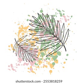 Abstract background design with boohoo decorative wallpaper