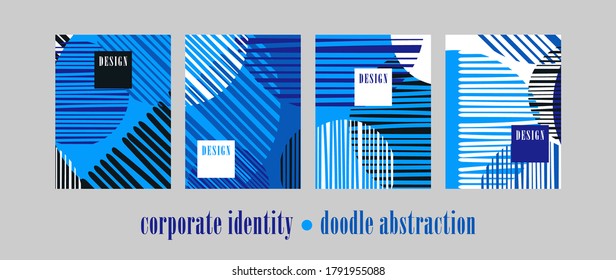 Abstract background for the design of brochures, business cards, corporate identity. Scrawl. Vector illustration for web design or print.