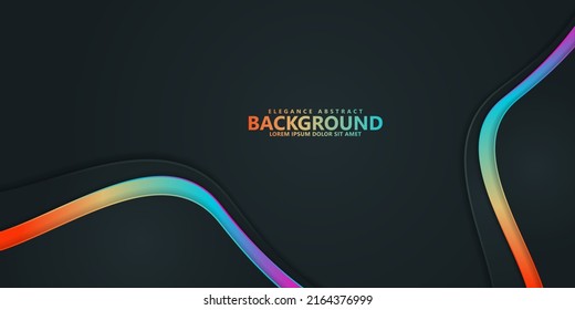 Abstract background design for business with futuristic and dynamic lines and wave on texture pattern background. Vector Illustrator