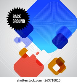 Abstract background design for business. Vector flyer design template.