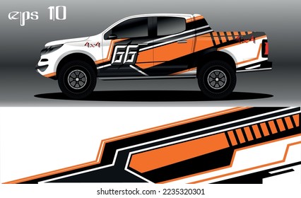 abstract background design for car wrap of 4x4 truck, rally, van, suv and other cars