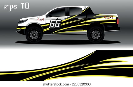 abstract background design for car wrap of 4x4 truck, rally, van, suv and other cars